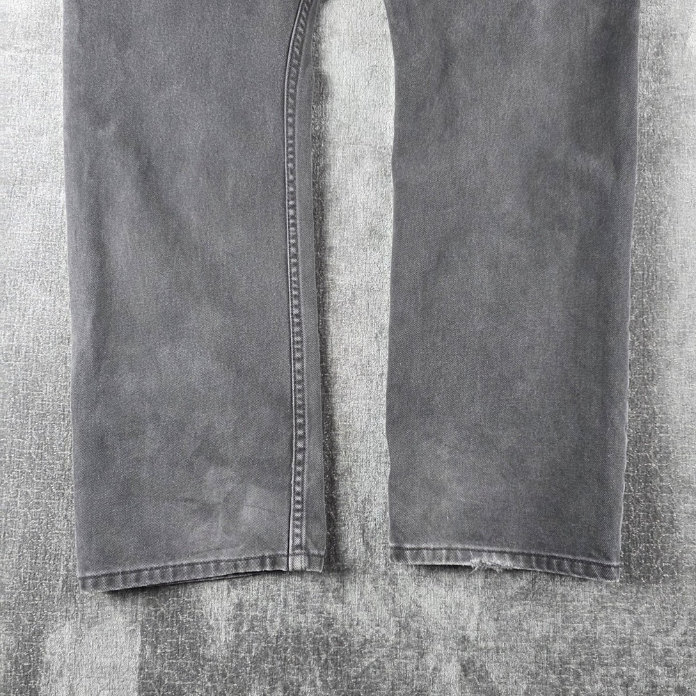 Vtg Y2K Levis 505 Jeans Mens 38x32 Black Regular Straight Grunge Skater Faded - Picture 12 of 12